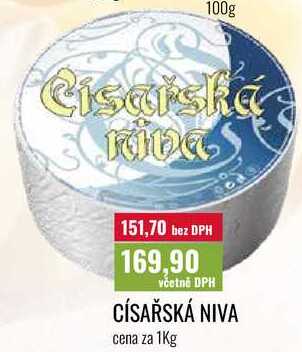 CÍSAŘSKÁ NIVA, cena za 1Kg 