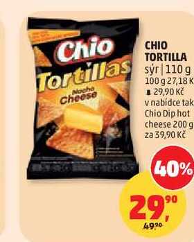 CHIO TORTILLA sýr, 110 g 