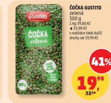 ČOČKA GUSTITO zelená, 500 g
