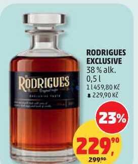 RODRIGUES EXCLUSIVE 38% alk., 0,5 l