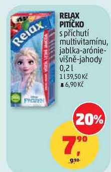 RELAX PITÍČKO s příchutí multivitamínu, 0,2 l