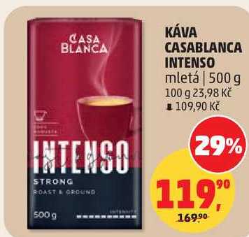 KÁVA CASABLANCA INTENSO mletá, 500 g  