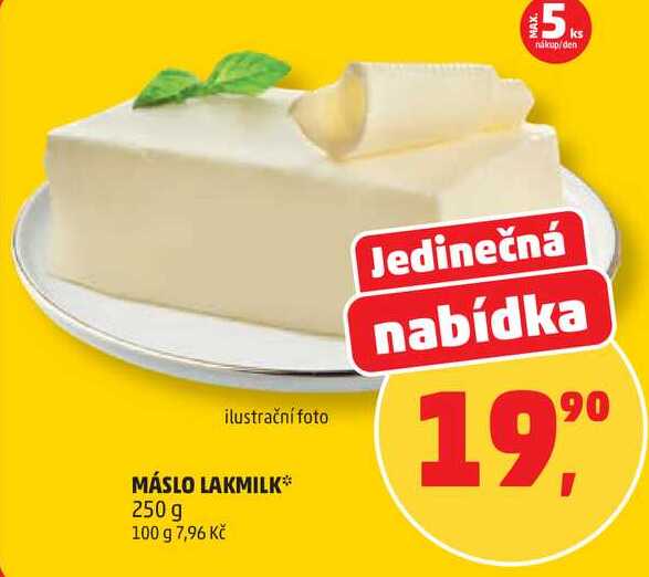 LAKMILK máslo, 250 g