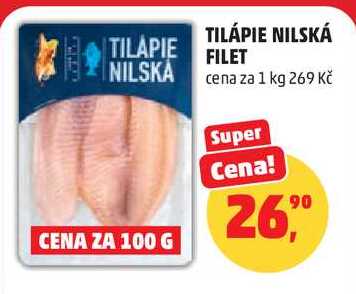 TILÁPIE NILSKÁ FILET, 100 g