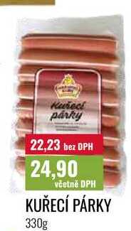 KUŘECÍ PÁRKY, 330g 