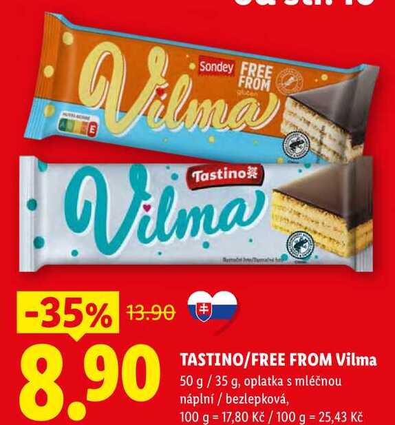 TASTINO/FREE FROM Vilma, 50 g/35 g