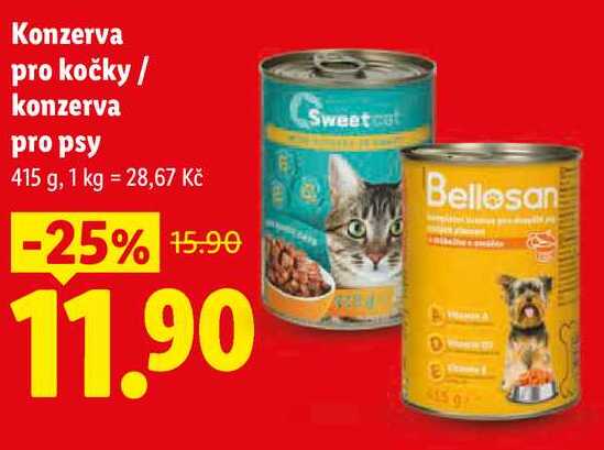 Konzerva pro kočky/konzerva pro psy, 415 g