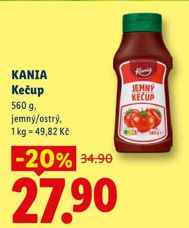 KANIA Kečup, 560 g