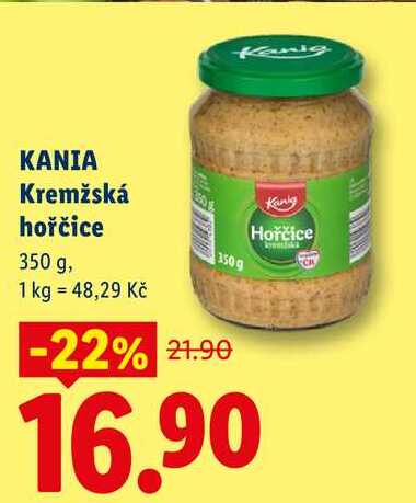 KANIA Kremžská hořčice, 350 g