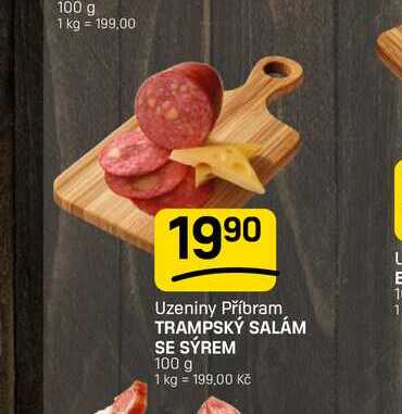 TRAMPSKÝ SALÁM SE SÝREM 100 g
