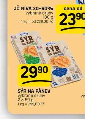 SÝR NA PÁNEV vybrané druhy 2 x 50 g
