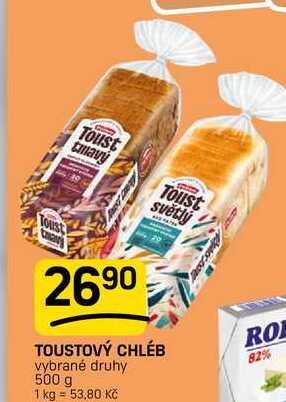 TOUSTOVÝ CHLÉB vybrané druhy 500 g