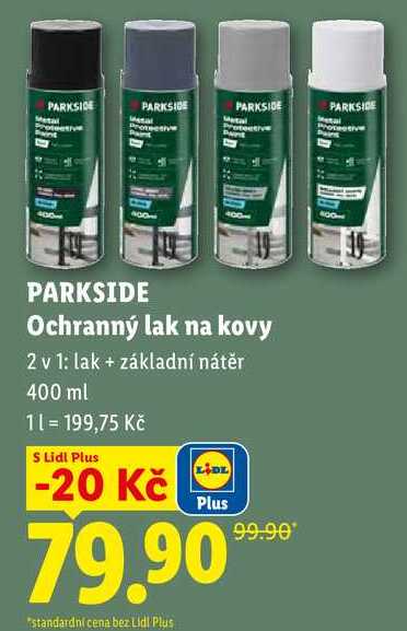 PARKSIDE Ochranný lak na kovy, 400 ml