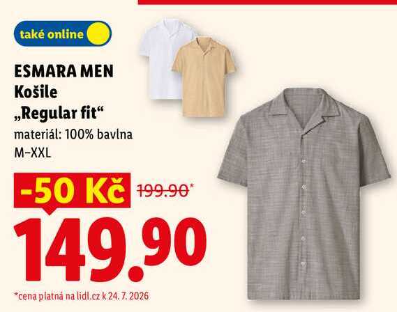 ESMARA MEN Košile ,,Regular fit" 