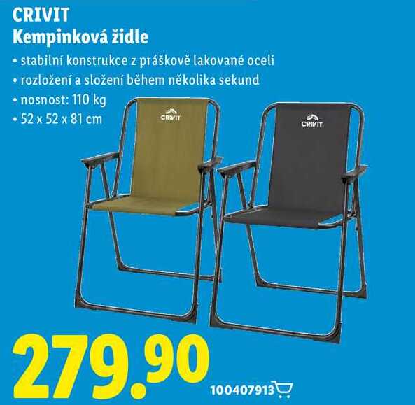 CRIVIT Kempinková židle 