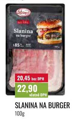 SLANINA NA BURGER, 100g