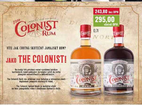 THE COLONIST RUM 0,7l