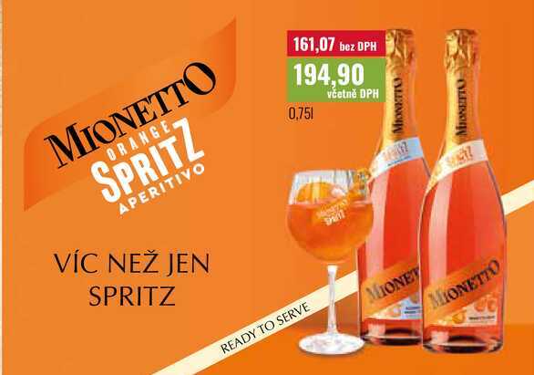 MIONETTO ORANGE SPRITZ APERITIVO 0,75l