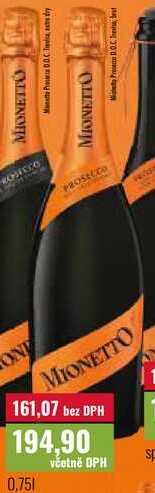 Mionetto Prosecco D.O.C. Treviso, brut 0,75l