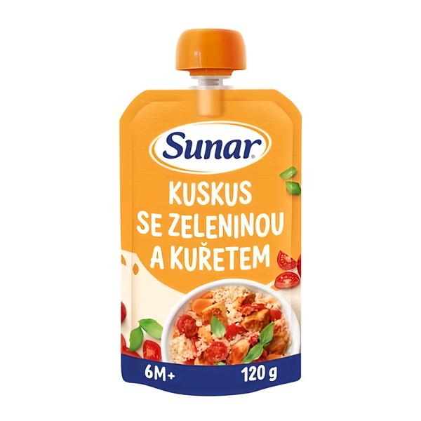 Sunar Příkrm kuskus se zeleninou a kuřetem, 6 m+