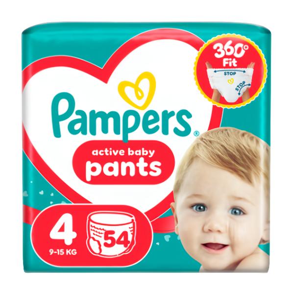 Pampers Plenkové kalhotky Jumbo Pack, vel. 4 (9-14 kg)