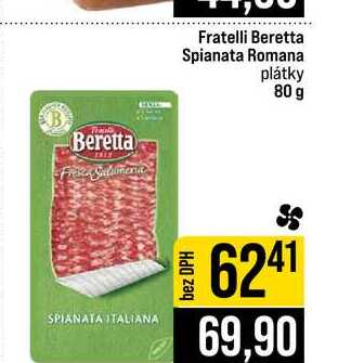 Fratelli Beretta Spianata Romana plátky 80 g