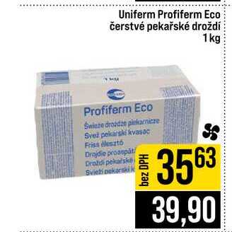 Uniferm Profiferm Eco čerstvé pekařské droždí 1 kg 
