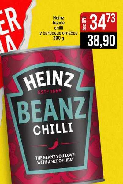 Heinz fazole chilli v barbecue omáčce 390 g