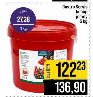 Gastro Servis kečup jemný 5 kg