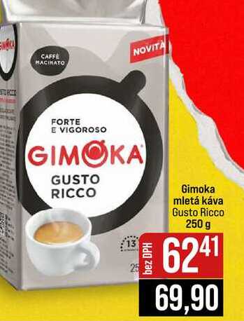 Gimoka mletá káva Gusto Ricco 250 g