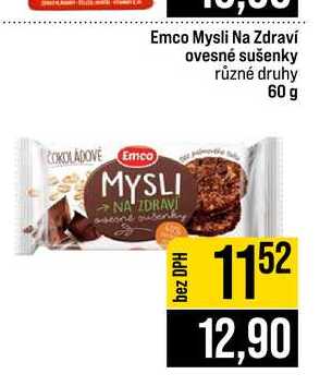 Emco Mysli Na Zdraví ovesné sušenky různé druhy 60 g 