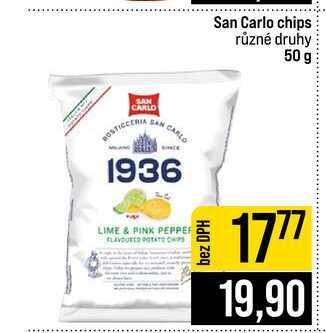 San Carlo chips různé druhy 50 g