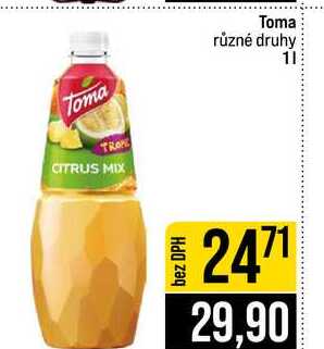 Toma Toma různé druhy 1l