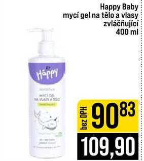 Happy Baby mycí gel na tělo a vlasy zvláčňující 400 ml 