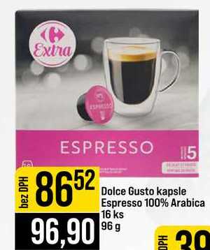 Dolce Gusto kapsle Espresso 100% Arabica 16 ks 96 g