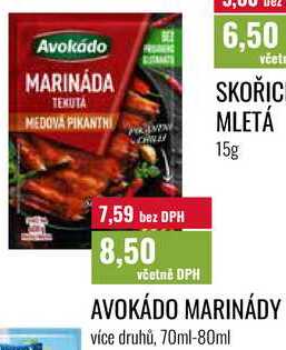 AVOKÁDO MARINÁDY 70ml-80ml