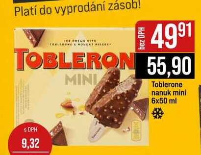 Toblerone nanuk mini 6x50 ml