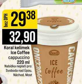 Koral kelímek Ice Coffee cappuccino 220 ml