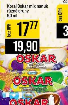 Koral Oskar mix nanuk různé druhy 90 ml 