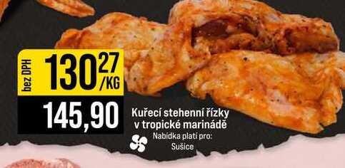Kuřecí stehenní řízky v tropické marinádě 1kg