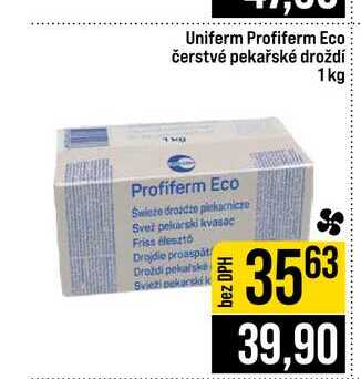 Uniferm Profiferm Eco čerstvé pekařské droždí 1kg
