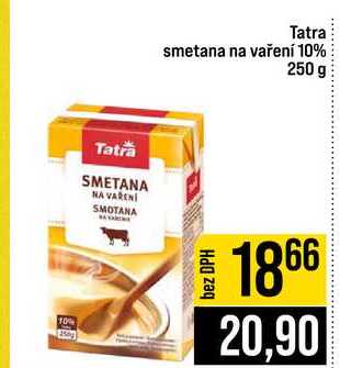 Tatra smetana na vaření 10% 250 g 