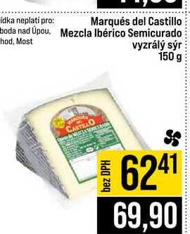 Marqués del Castillo hod, Most vyzrálý sýr 150 g