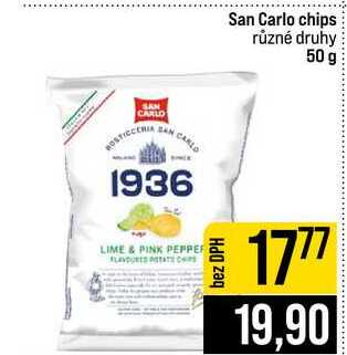 San Carlo chips různé druhy 50 g