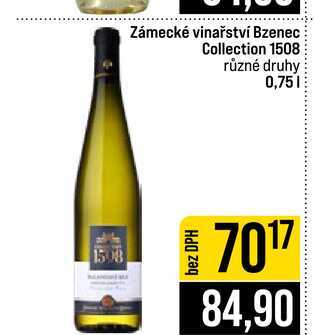 Zámecké vinařství Bzenec Collection 1508 různé druhy 0,75l