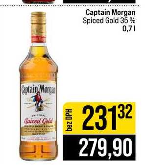 Captain Morgan Spiced Gold 35% 0,7l