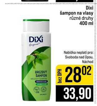 Dixi šampon na vlasy různé druhy 400 ml