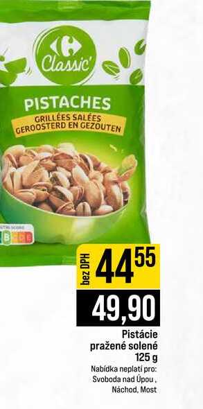 Pistácie pražené solené 125 g