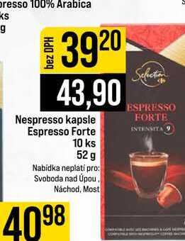 Nespresso kapsle Espresso Forte 10 ks 52 g 
