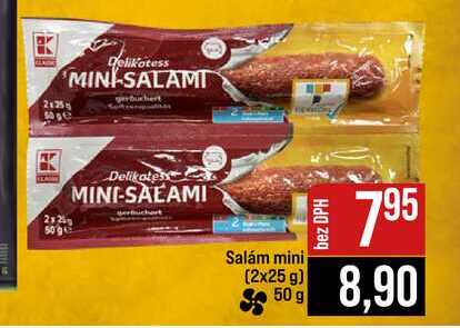 Salám mini (2x25 g) 50 g